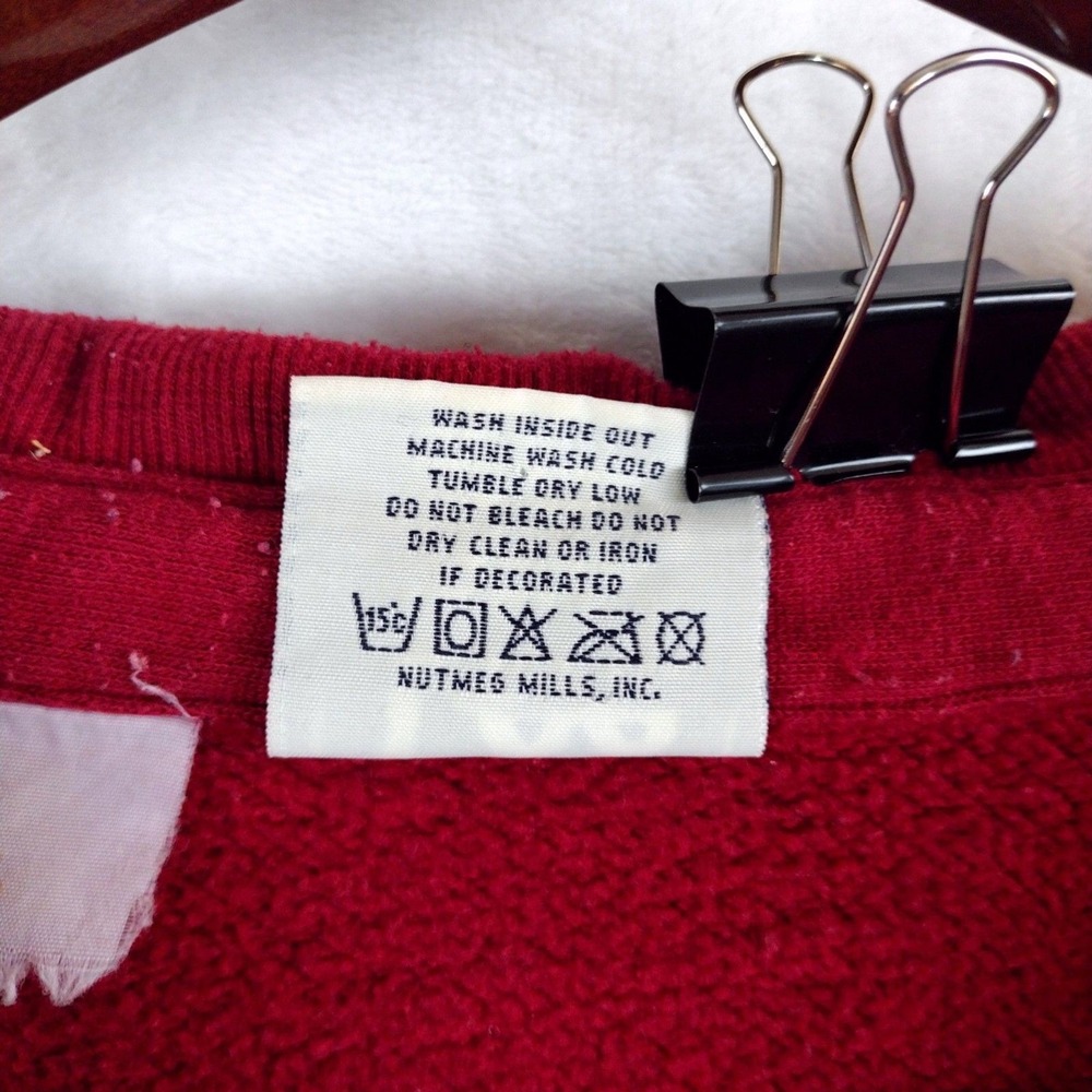 Vintage Lee Sport SF 49ers Split Color Rugby Sweatshirt Mens XXL Red Grey NFL - Picture 4 of 9